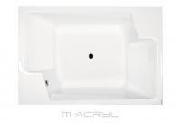 M-Acryl Grande egyenes kád 190x125 cm